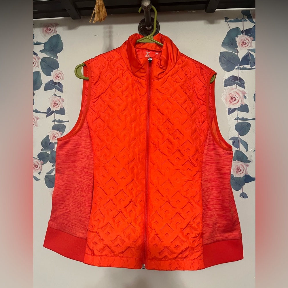 Women's XL Red Quilted Vest